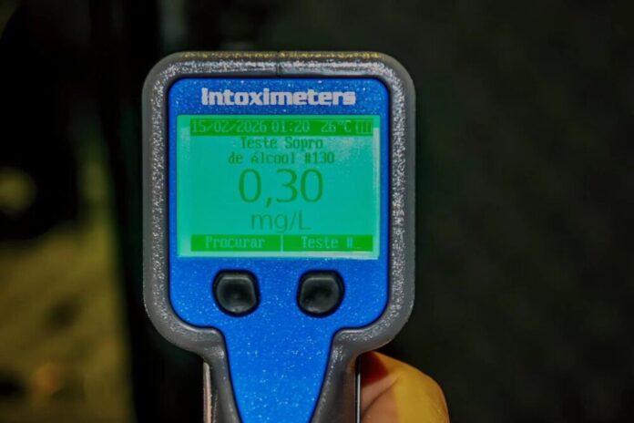 Carnaval 2026: Detran-AM registra queda de 44% em testes de bafômetro durante operação Lei Seca