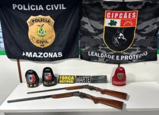 Suspeito de tentar executar mulher com tiros é capturado com duas armas no Amazonas