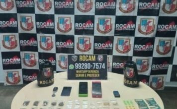 Após causar atropelamento, suspeito é flagrado pela ROCAM com drogas no Parque 10