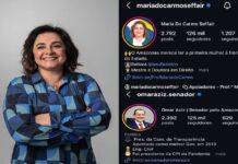 Professora Maria do Carmo já ultrapassa Omar Aziz em números de seguidores nas redes sociais