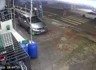 VÍDEO: carro acelera, atropela idosa na faixa e motorista foge em Manaus