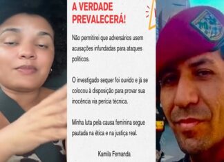 Ligada a Eduardo Braga, influenciadora que se diz defensora das mulheres sai em defesa de PM preso por “3st#pr0”