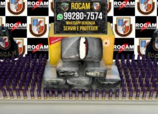 Mais de 10 kg de cocaína são apreendidos pela ROCAM em operação no porto de Tonantins