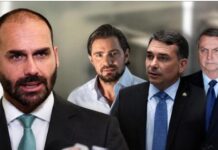 Moraes encaminha à PGR pedido para incluir Flávio e Jair Bolsonaro na ação contra Eduardo