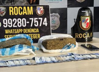 Rocam prende suspeito com drogas e balança de precisão dentro de adega em Manaus