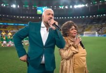Alcione tenta justificar erro no Hino Nacional e culpa atraso no retorno de áudio