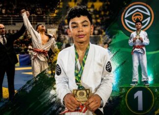 Jovem de Manaus vence quatro lutas e é campeão nacional de jiu-jitsu em São Paulo