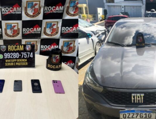Suspeitos de assalto são detidos pela PM em Manaus após alerta recebido pela Rocam