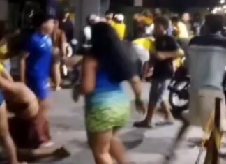 Após jogo da Seleção Brasileira, confusão termina em briga generalizada em posto de combustíveis em Coari