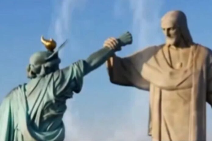 cristo-x-estatua-da-liberdade
