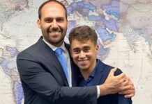 Nikolas Ferreira reprova condenação de Eduardo Bolsonaro
