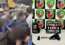 Confusão após desentendimento no trânsito acaba com tiros e armas apreendidas na Zona Norte