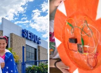 Menina de 10 anos em Manaus cria boia de isopor com sensor para detectar lixo em igarapés