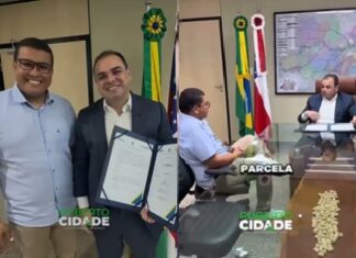 Governador Roberto Cidade e prefeito Radinho firmam convênio de R$ 12 milhões para pavimentação em Barcelos