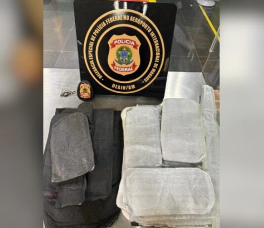 PF prende passageiro colombiano no Aeroporto de Manaus com 4 kg de drogas