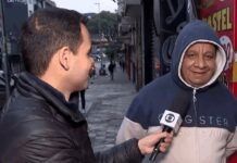 “Culpado é o Lula”, afirma comerciante em transmissão ao vivo da Globo