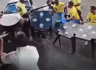 Torcedores são atingidos por carro conduzido por adolescente durante concentração para jogo da Seleção Brasileira