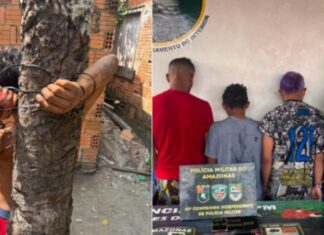 Homem é encontrado amarrado a coqueiro com sinais de agressão e quatro são presos em Maués