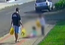 Homem flagrado chutando filha de 3 anos tem prisão preventiva decretada