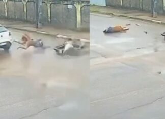 Grávida é atropelada por carro e motorista foge sem prestar socorro em Manaus