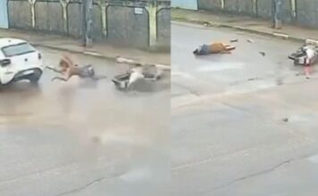 Grávida é atropelada por carro e motorista foge sem prestar socorro em Manaus
