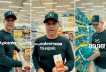 Flávio Bolsonaro critica alta nos preços após comparar compras de supermercado