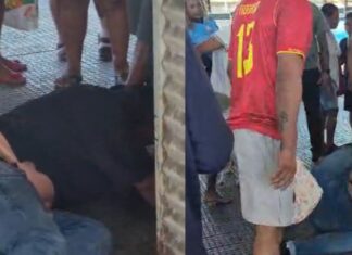 Homem tenta roubar passageira no T5 e acaba agredido por populares em Manaus; assista!
