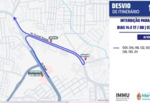 Ônibus terão desvios em avenidas de Manaus entre os dias 14 e 17