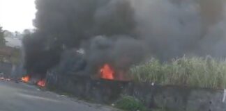 Incêndio se espalha rapidamente e ameaça casas após casal entrar em terreno no Nova Cidade; veja