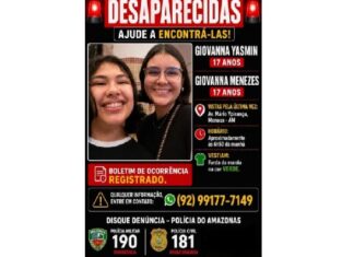 Duas adolescentes de 17 anos desaparecem após deixarem de entrar em escola em Manaus