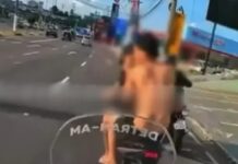 Dois homens tentam escapar de blitz e são presos após queda de moto em Manaus