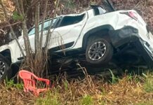 Batida envolvendo dois veículos deixa quatro feridos na BR-174