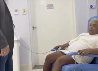 Patixa Teló passa mal, descobre gastrite e simula desmaio diante de médico em Manaus