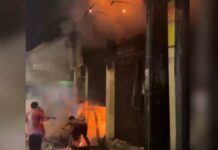 Chamas atingem comércio e assustam moradores no Jorge Teixeira, em Manaus