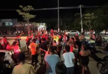Apagão da Âmbar Energia provoca protesto e bloqueio de rua em Manacapuru