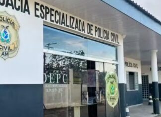 Homem é preso após jogar lata de cerveja em escola e atingir aluno em Tefé