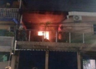 Incêndio assusta família e destrói parte de casa de dois andares em Adrianópolis