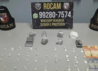 Suspeito tenta fugir, mas é preso com maconha, cocaína e oxi no Novo Aleixo
