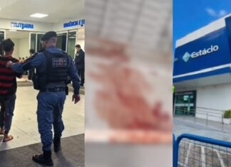 VÍDEO: Aluno é esfaquead0 dentro da faculdade Estácio em Manaus, após briga com colega
