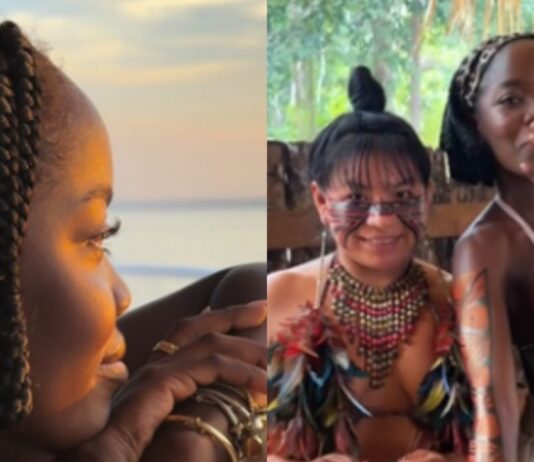 Atriz da Globo fica encantada com Manaus após ritual indígena, botos e culinária regional Atriz da Globo fica encantada com Manaus após ritual indígena, botos e culinária regional