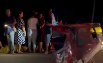A caminho da igreja, jovem m0rre após ser lançado para fora de carro em acidente na AM-070