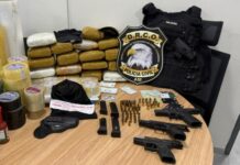 PMs e mulher são detidos com 50 kg de drogas no Centro de Manaus