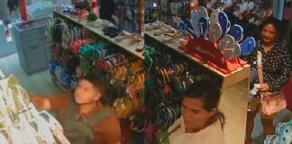 VÍDEO: Homem e mulheres são flagrados furtando sandálias em loja no Shopping Grande Circular