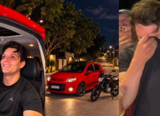 FINAL FELIZ: Motoboy que salvou menina de ataque de abelhas ganha carro e moto novos de projeto social