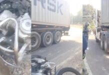 Motociclista tem cabeça esmagada por carreta e morr3 no Distrito Industrial de Manaus