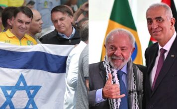 Flávio Bolsonaro domina votação em Israel e Lula vence com ampla vantagem na Palestina