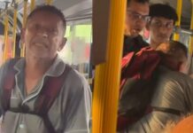 Passageiros enfrentam confusão após homem começar a ofender pessoas dentro de coletivo em Manaus