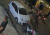 Motociclista grávida cai após bater em porta de carro aberta em Parintins; assista!