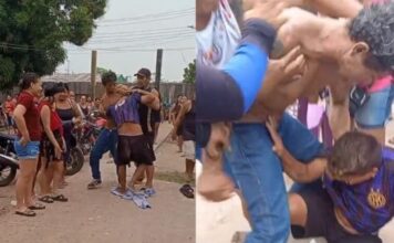 VÍDEO: Fila por botijão do Gás do Povo termina em pancadaria e correria em Maués no AM