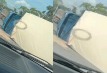 Carreta com carga de grãos tomba na AM-010 e bloqueia acesso à Avenida das Torres em Manaus